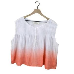 NWOT Free People Little Bit of Something Ombre Blouse - Small